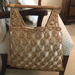 Antique Macrame Bag